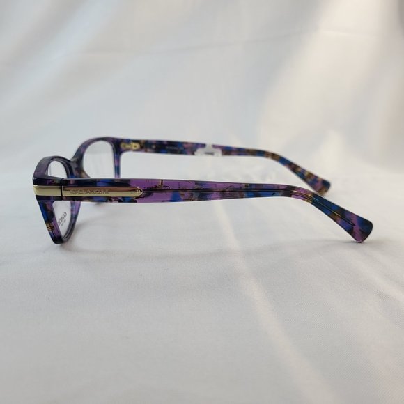 Coach HC6065 5288 Women's Rx-able Eyeglasses Confetti Purple NWT - Picture 4 of 7